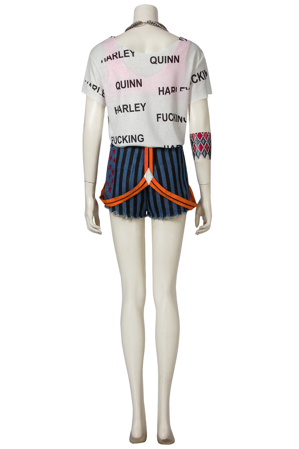 Harley Quinn T-shirt Outfit Cosplay Kostuum