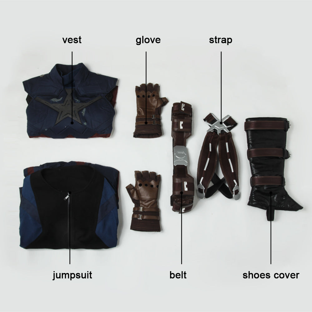 Avengers Captain America Steve Rogers Cosplay Pak